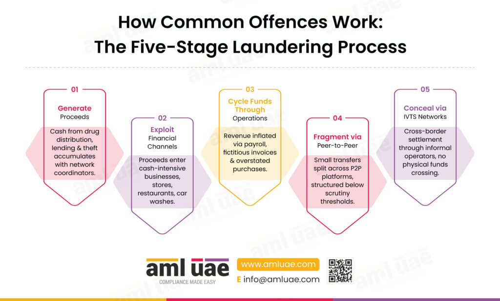 Common Offences Work The Five Stage Laundering Process