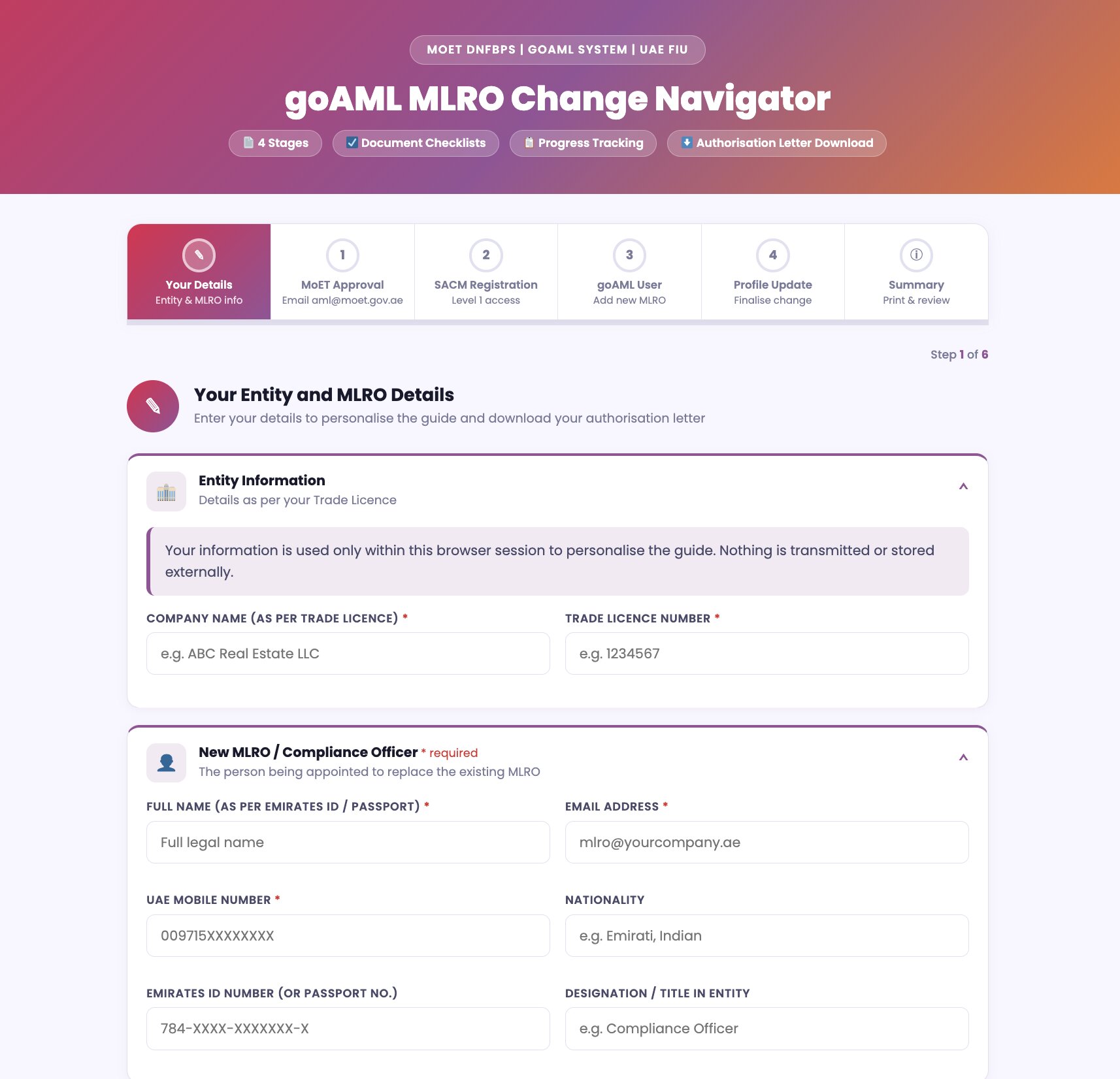 goAML MLRO Change Navigator